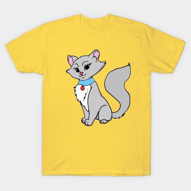 Cute Cat BKR T-Shirt by Bkr Agha Store